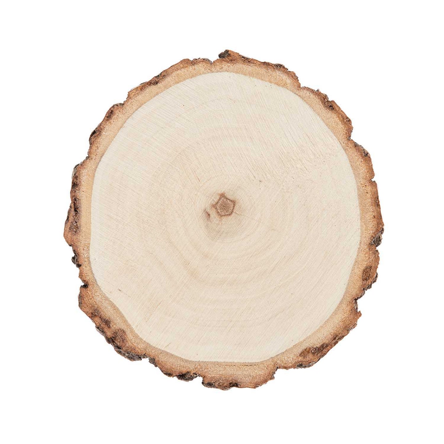 Kerzenuntersetzer Holzscheibe Natur