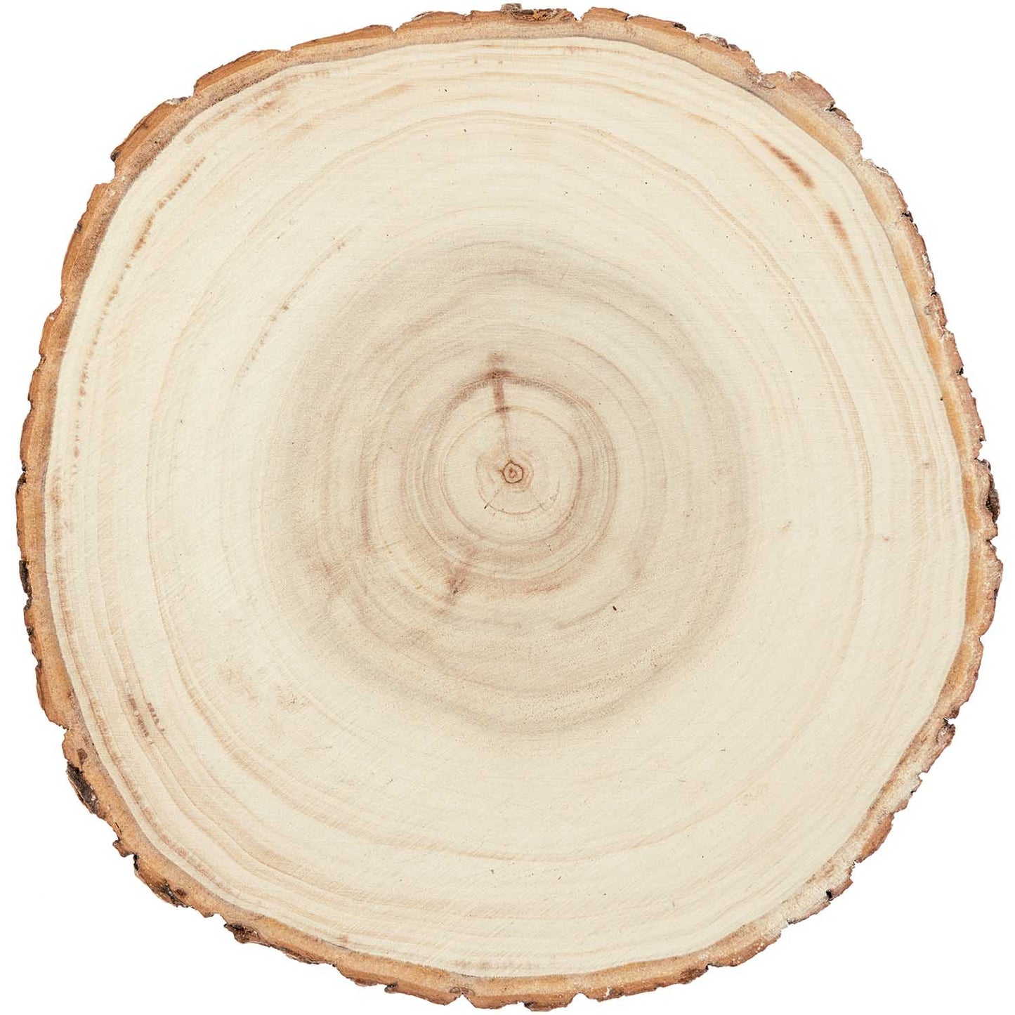 Kerzenuntersetzer Holzscheibe Natur
