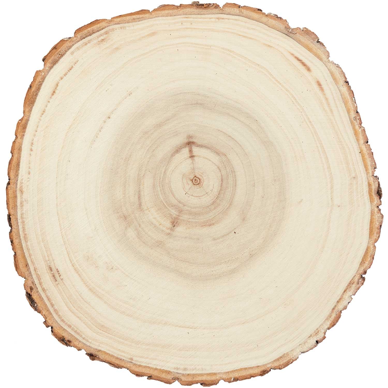 Kerzenuntersetzer Holzscheibe Natur
