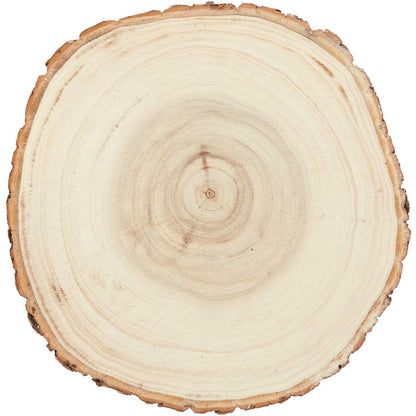 Kerzenuntersetzer Holzscheibe Natur
