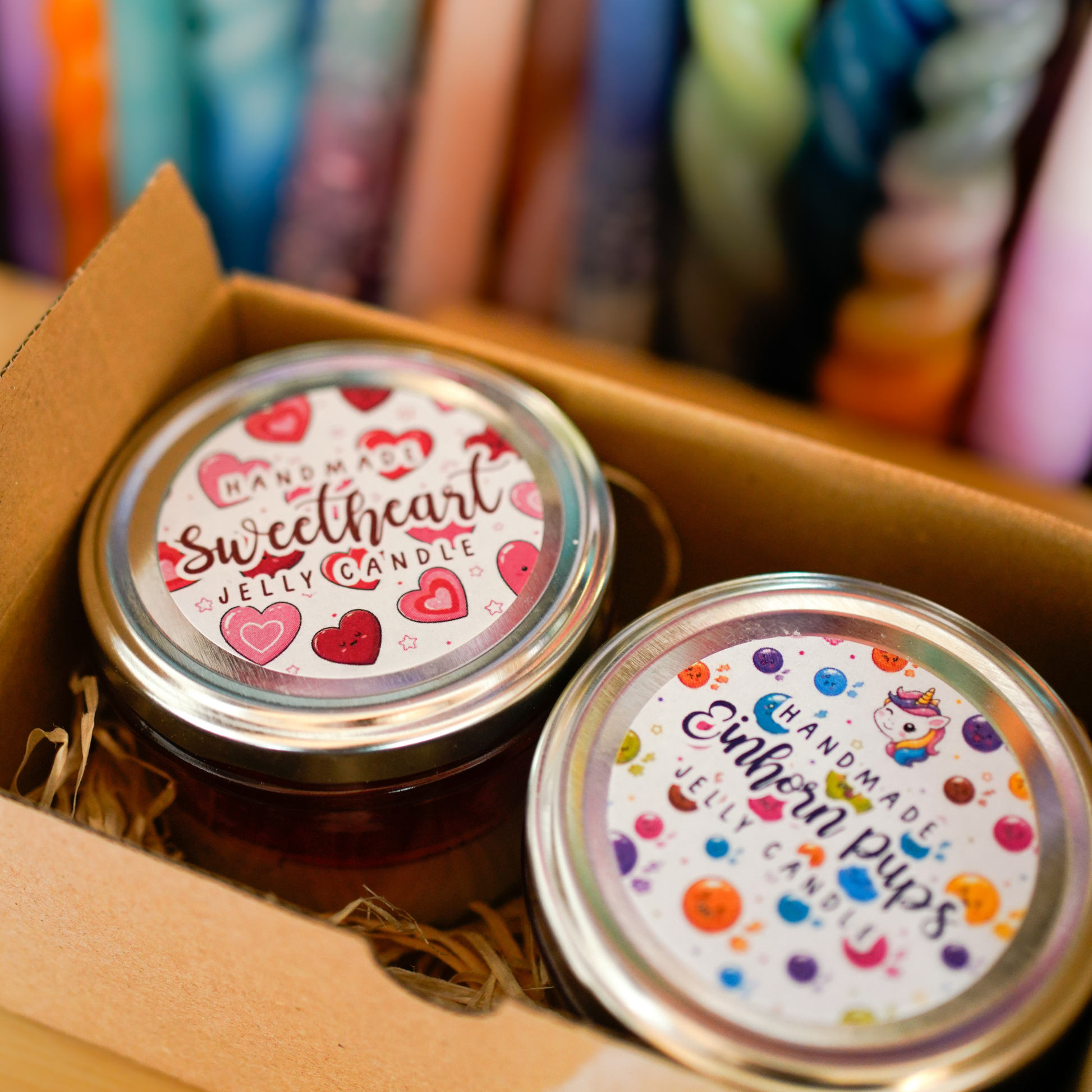 Jelly Candles verpackt