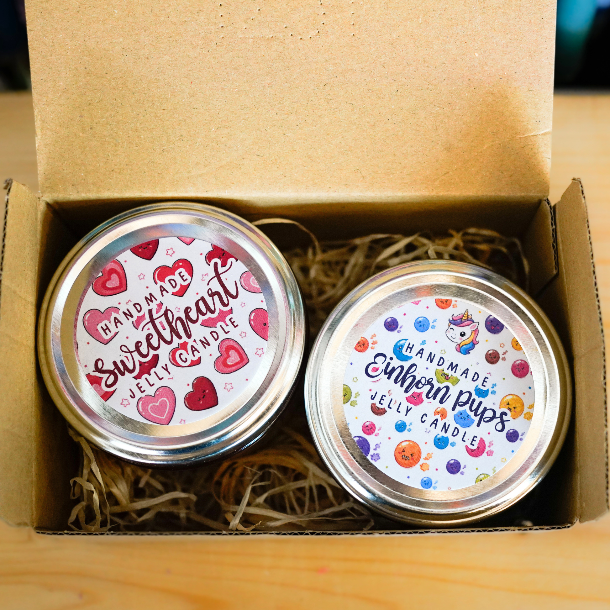 Jelly Candles im Stroh