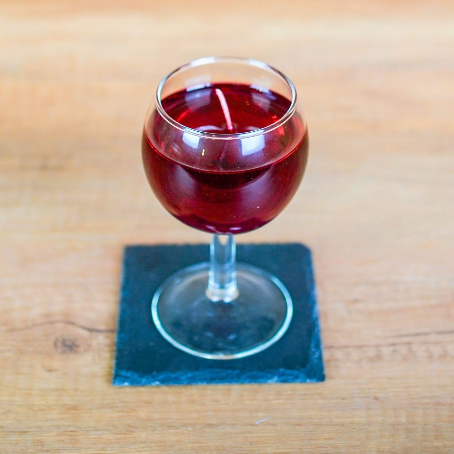 Rotwein Kerze im Glas – personalisiert mit Duft | Geschenkidee Weinliebhaber