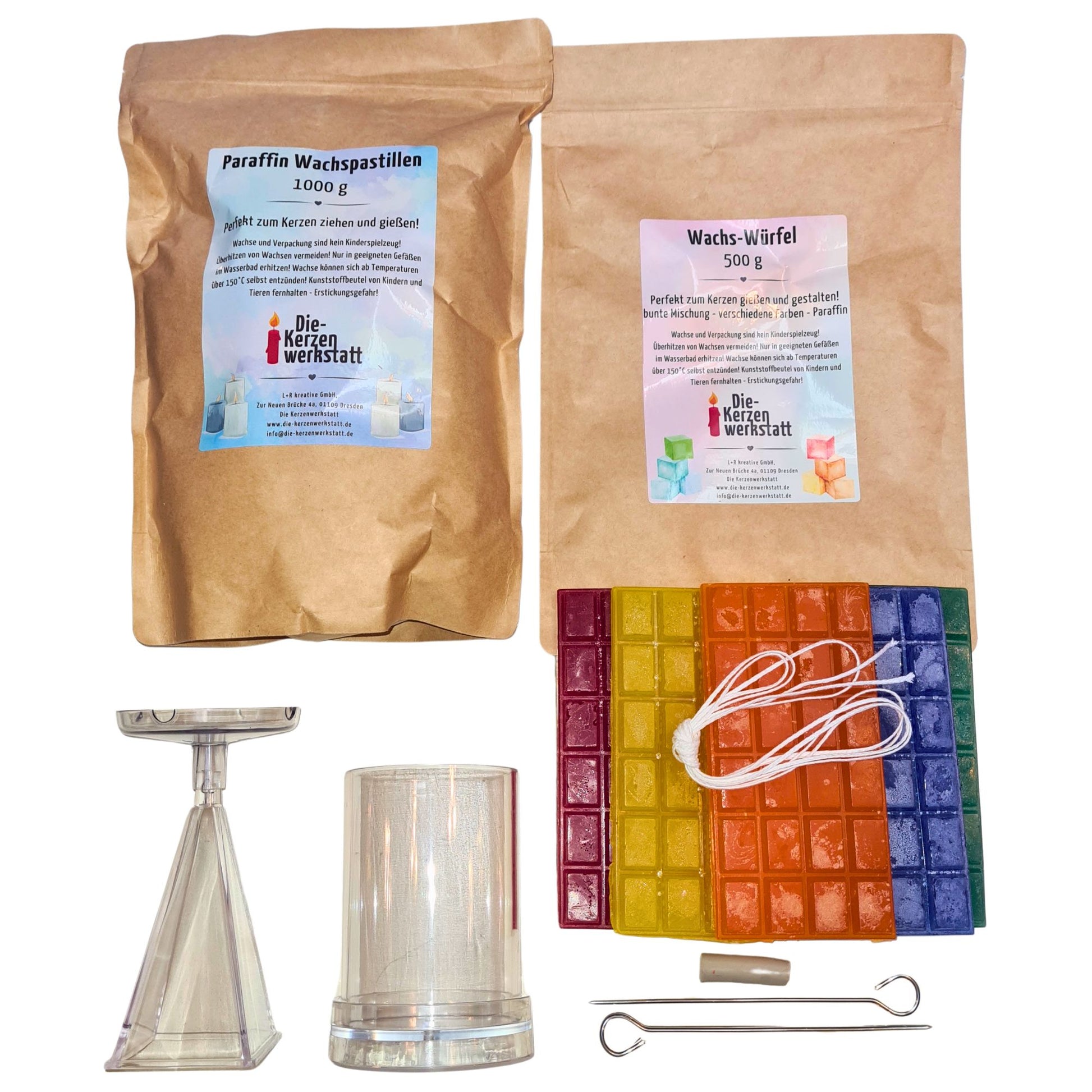 DIY-Set: Kerzen gießen – Kreatives Bastelset für bis zu 14 Kerzen