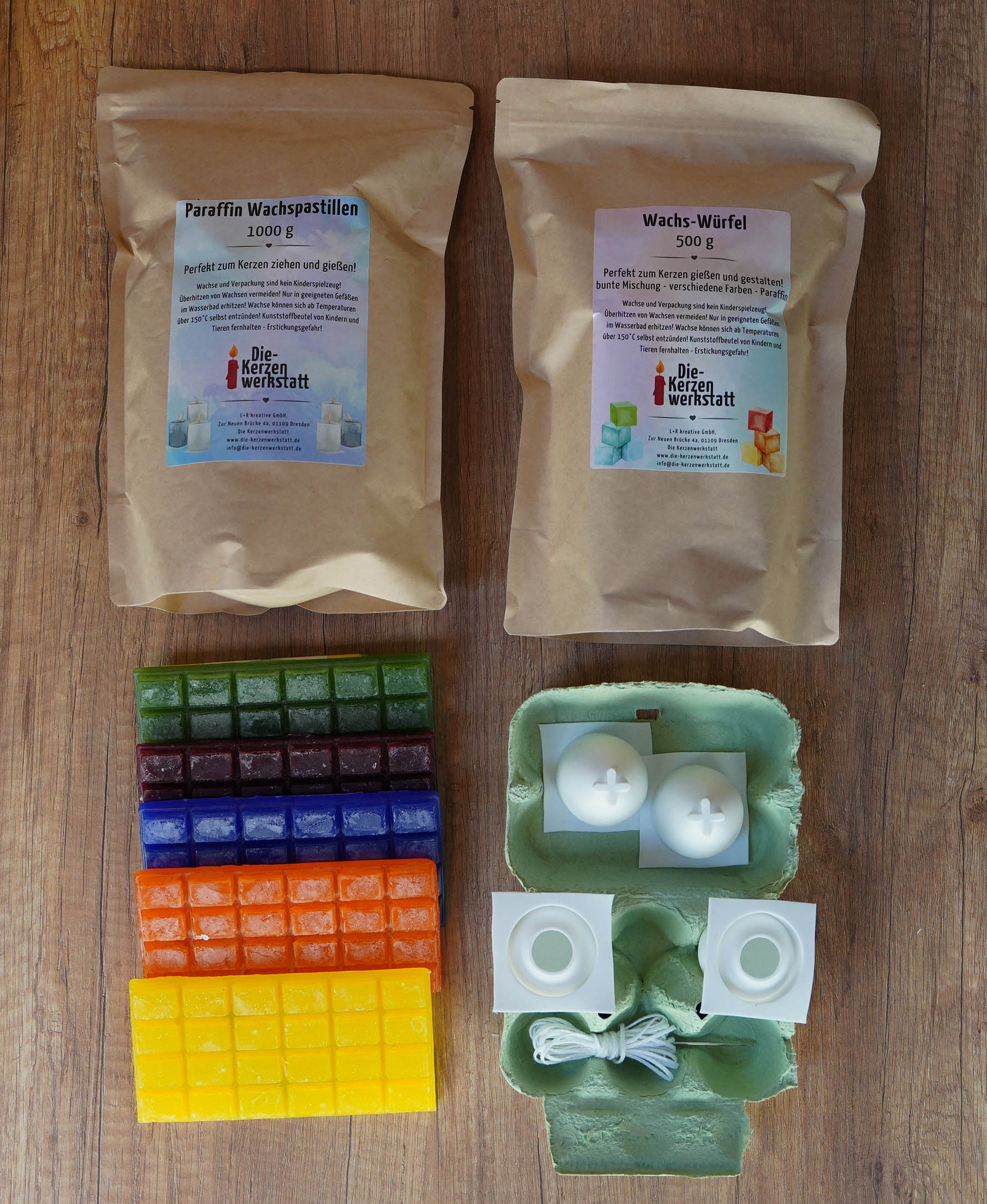 DIY Ostereier Kerzen Set