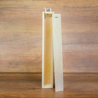 Kerzenbox Holz 41 cm für schmale 40 cm Handkerzen