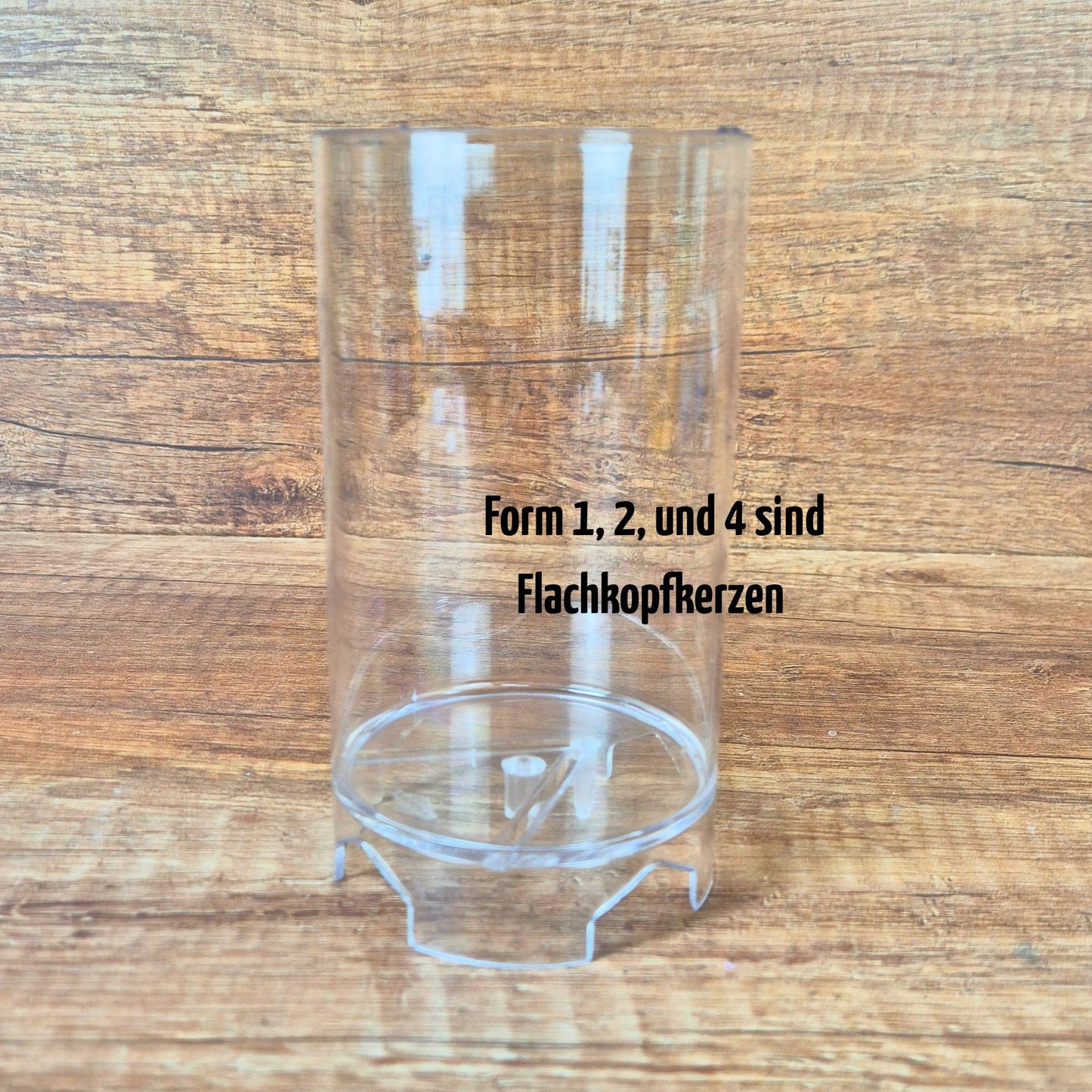 Kerzen Gießform - Zylinderkerze | Zylinder-Kerzenform | 4 Größen (flach & spitz)| Kerzenzubehör | Kerzen gießen