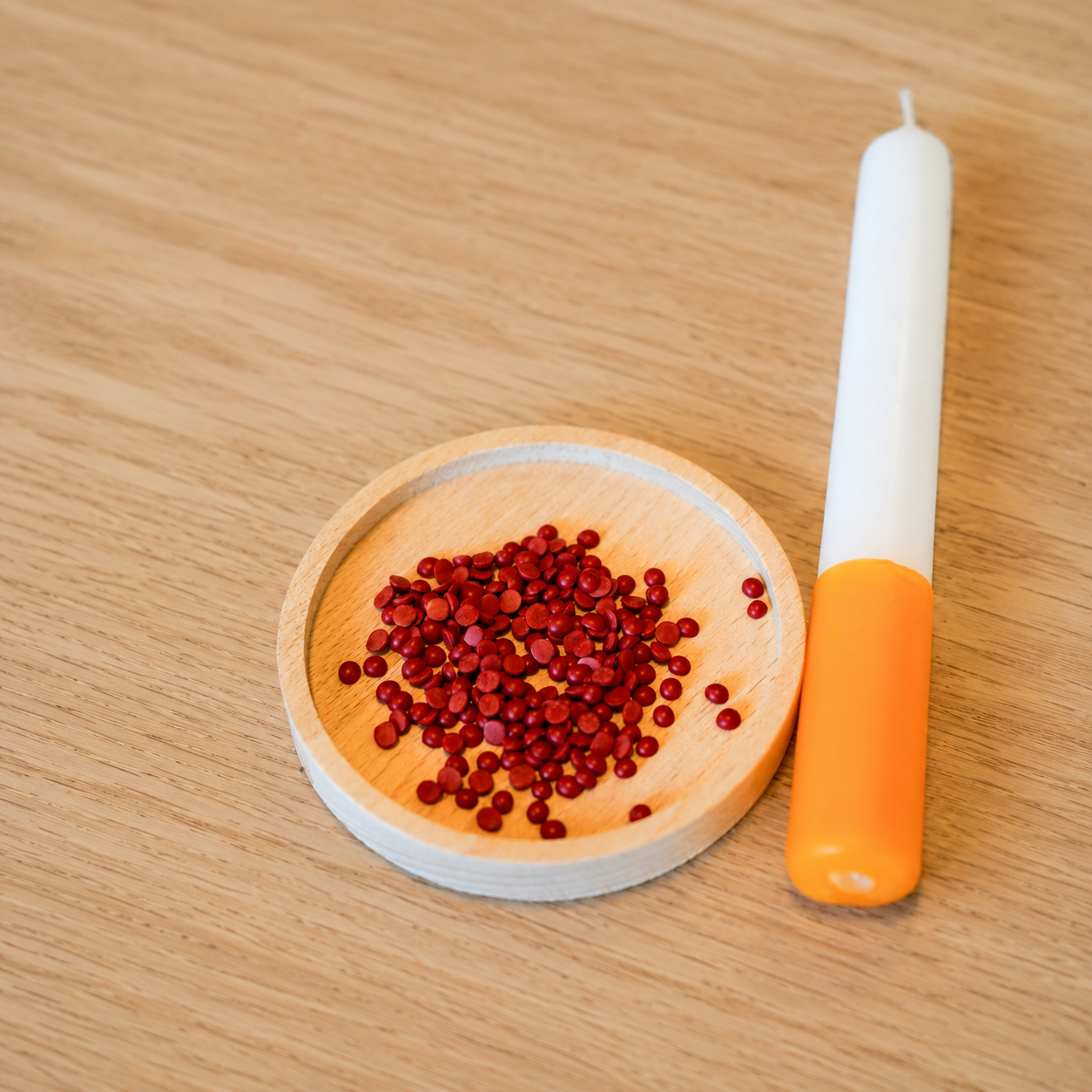 Kerzenpastillen orange