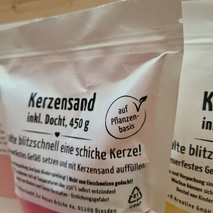 Kerzensand - Schnell und einfach Kerzen selber machen | Mit 10 gratis Dochten