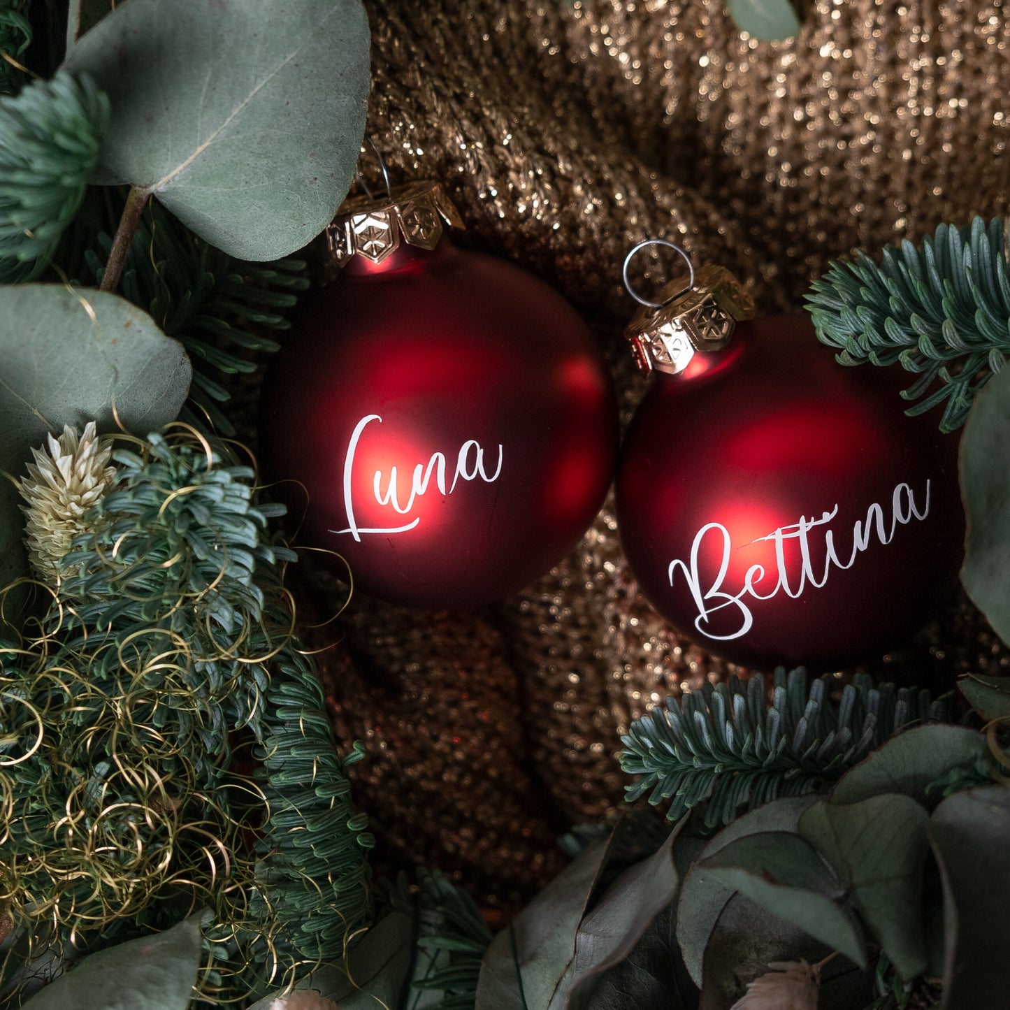 Personalisierte Weihnachtskugel mit Namen ∅ 6-8 cm | Wunschmotiv |  Personalisiertes Geschenk | Weihnachtsbaum | Tannenbaumkugel |  Christbaumkugel