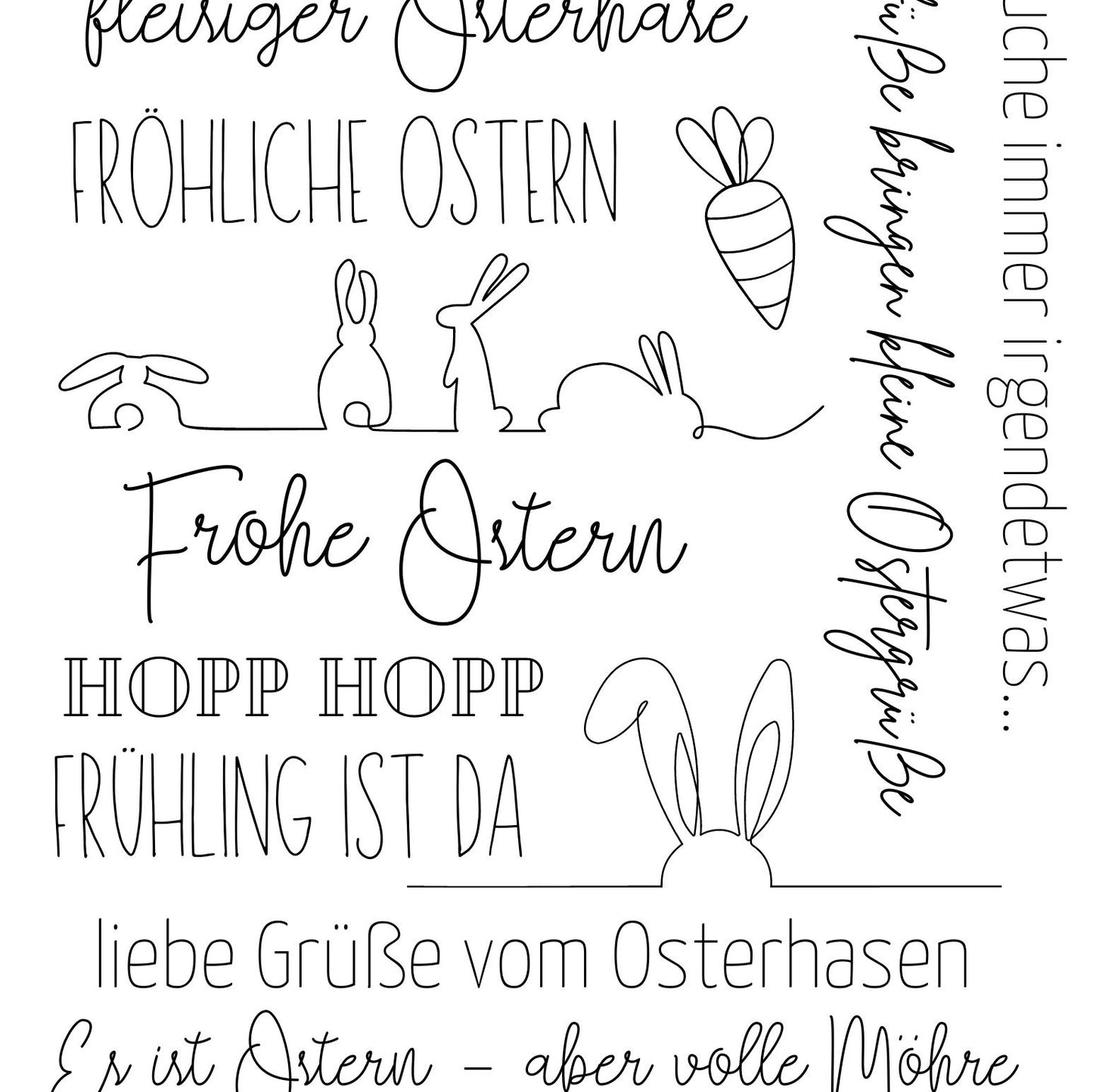 Kerzentattoos Ostern Schlicht | Kerzenfolie | Bastelset für Kerzen Thema Ostern Bunt | Geschenk | Basteln | Kerzensticker