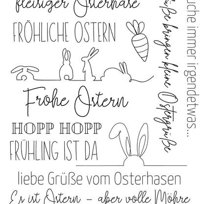 Kerzentattoos Ostern Schlicht | Kerzenfolie | Bastelset für Kerzen Thema Ostern Bunt | Geschenk | Basteln | Kerzensticker