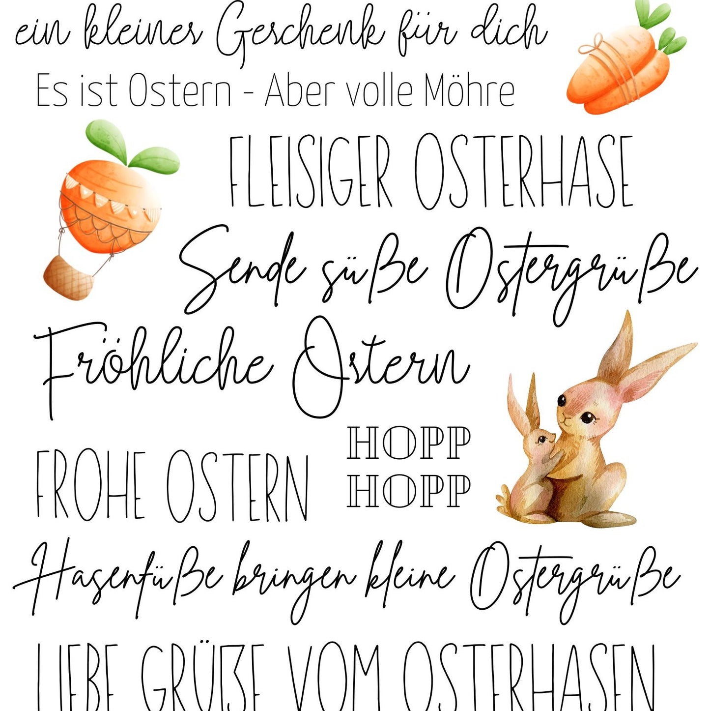 Kerzentattoos Ostern Volle Möhre | Kerzenfolie | Bastelset für Kerzen Thema Ostern Bunt | Geschenk | Basteln | Kerzensticker
