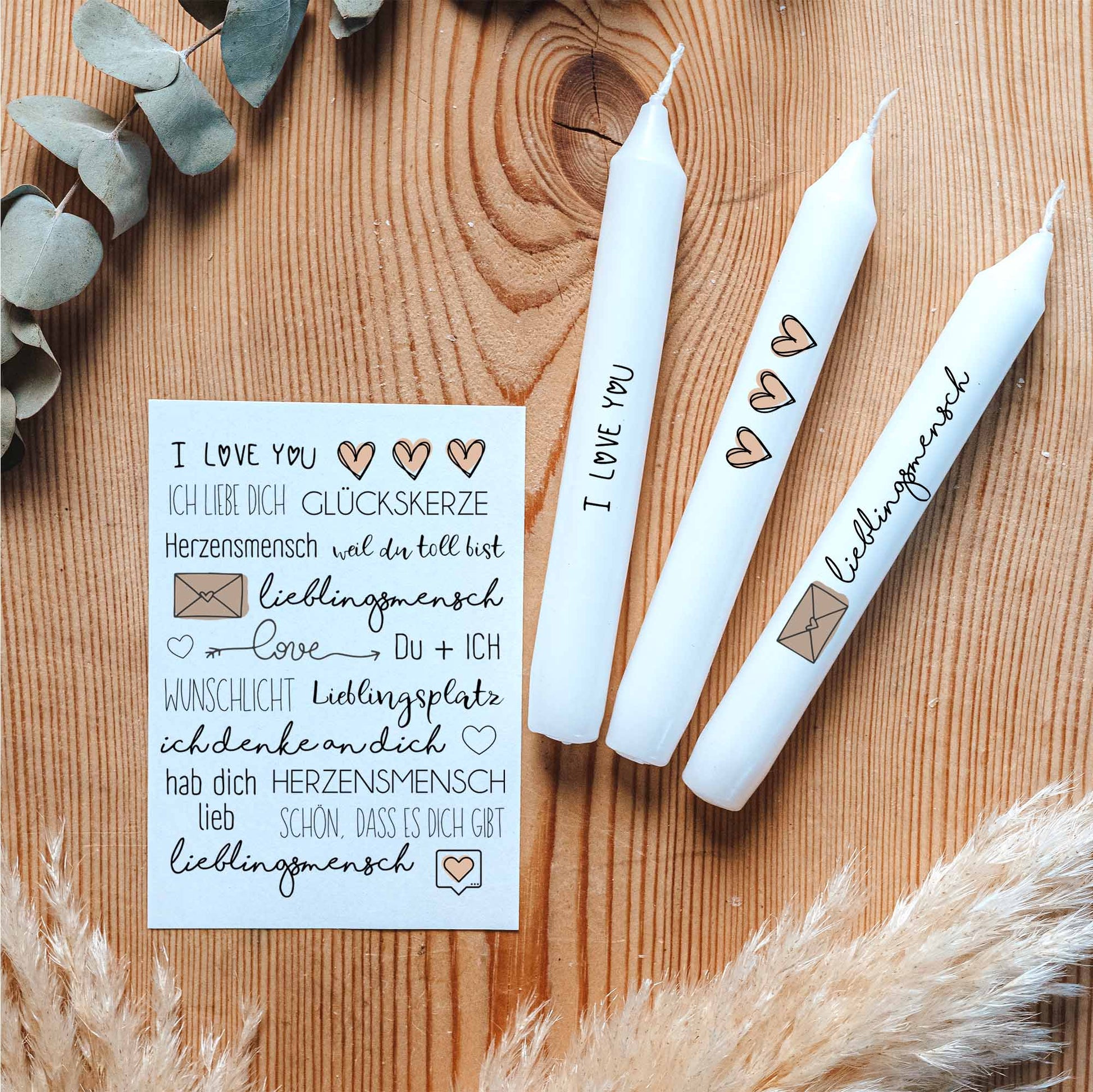 Kerzentattoo Paket für ca. 500 Kerzen | verschiedene Anlässe | Bastelset für Kerzen | Geschenk | Basteln | Kerzensticker