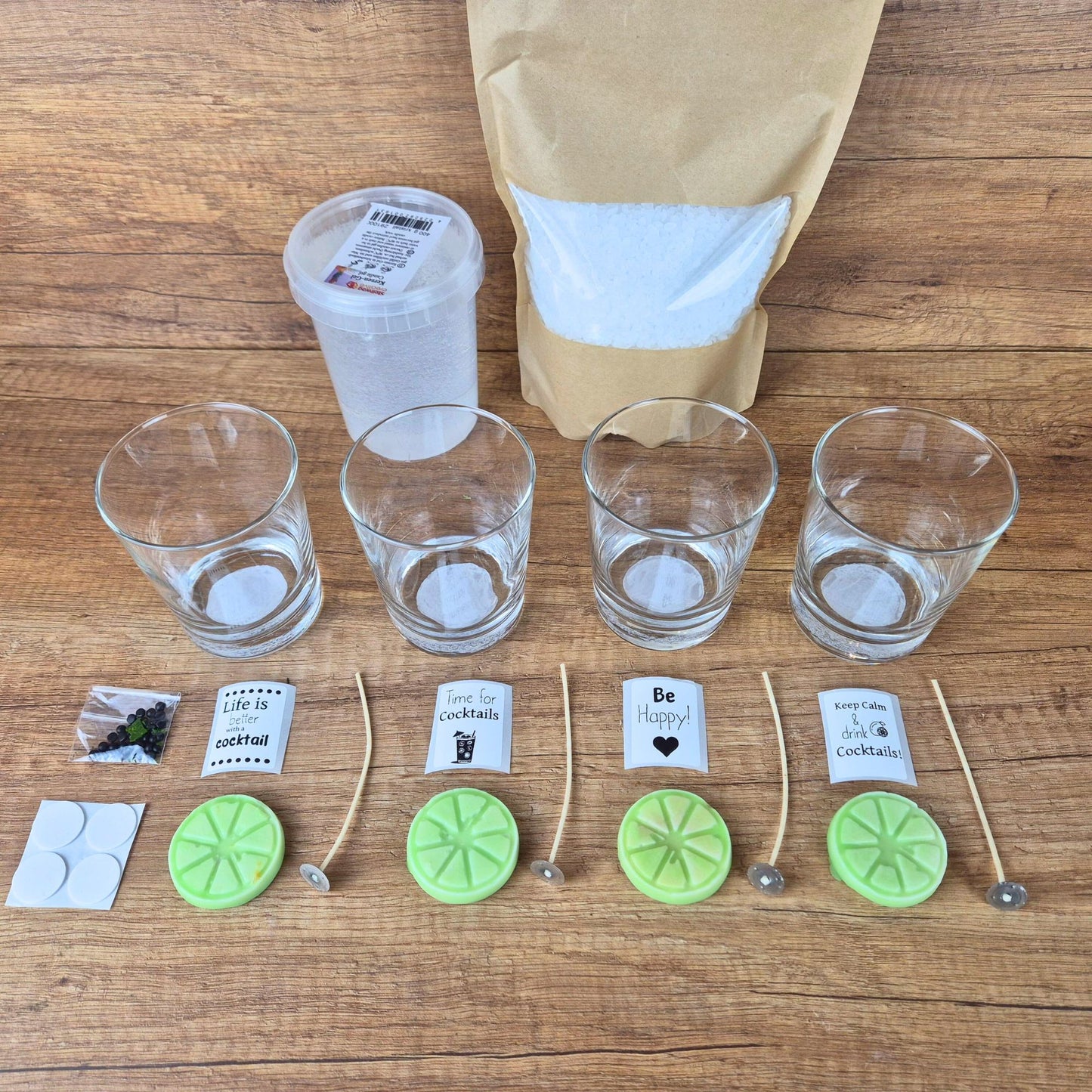 DIY Cocktailkerzen Set „Mojito“
