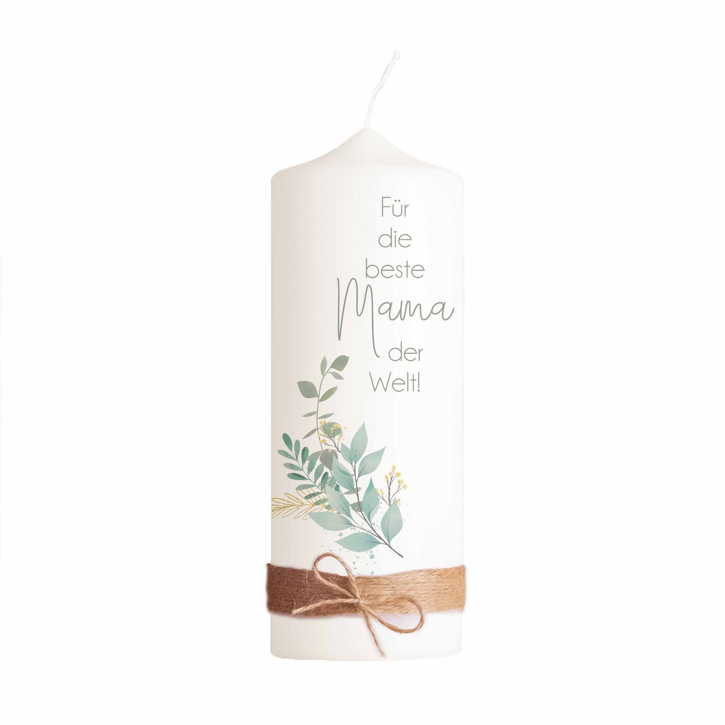 Muttertagskerze Zweige | 20 cm | Geschenkidee Muttertag | Kerze Mama | Geschenk Frau