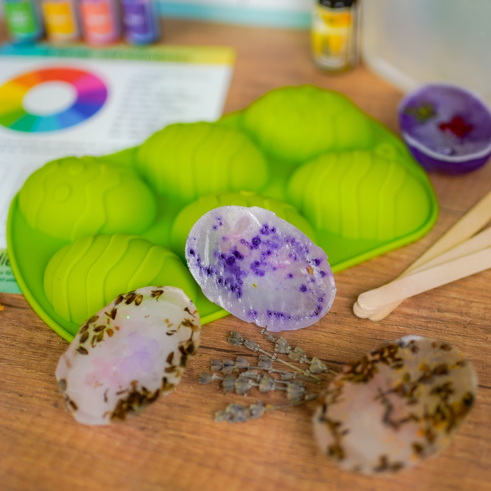 klare Seife mit Lavendel