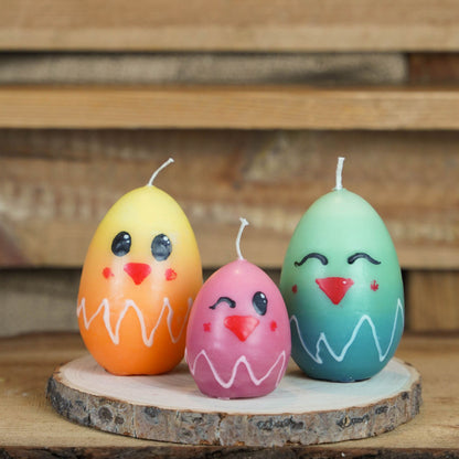 Eierkerzen Rohlinge für Ostern | Kerzen zum Verzieren & Färben | Hochwertige Osterkerzen | 2 Größen