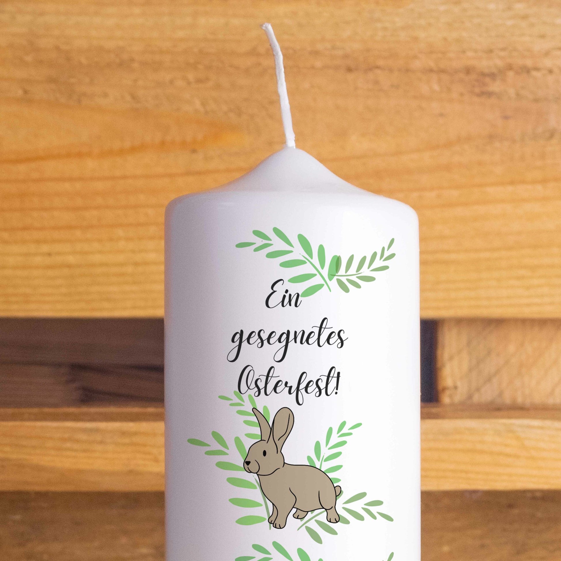 Kerze "Gesegnetes Osterfest" | Ostern | Gestaltete Kerzen | Handmade | Osterhase | Motivkerze | Oster Geschenk