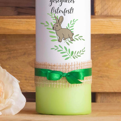 Kerze "Gesegnetes Osterfest" | Ostern | Gestaltete Kerzen | Handmade | Osterhase | Motivkerze | Oster Geschenk