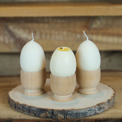 Osterei Kerze Creme | Gelber Kern | Dotter Ei | Authentisch Gestaltete Kerze | Handmade | Ostern | Dekoration | Oster Geschenk | Osterdeko