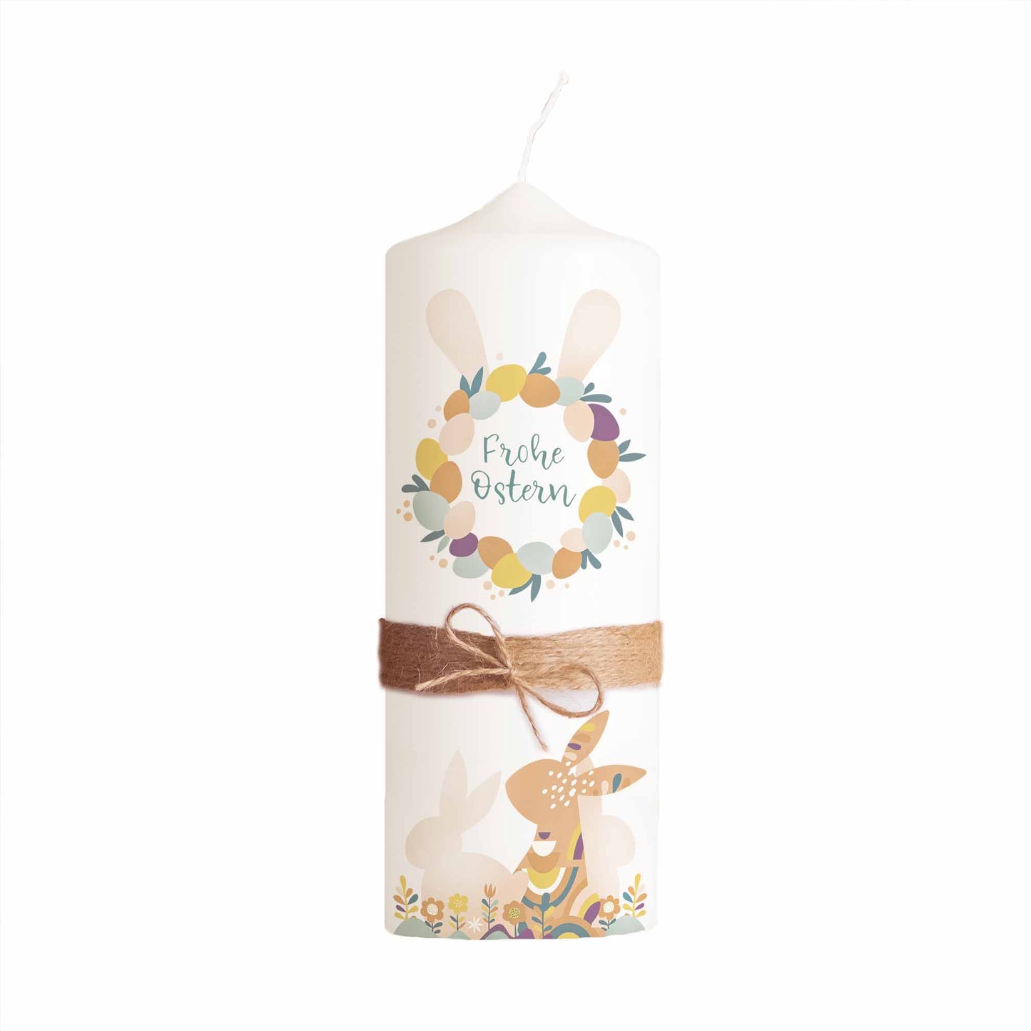 Osterkerze Natur | 20 cm | Geschenkidee | Ostern Hase | Frohe Ostern | Kaninchen