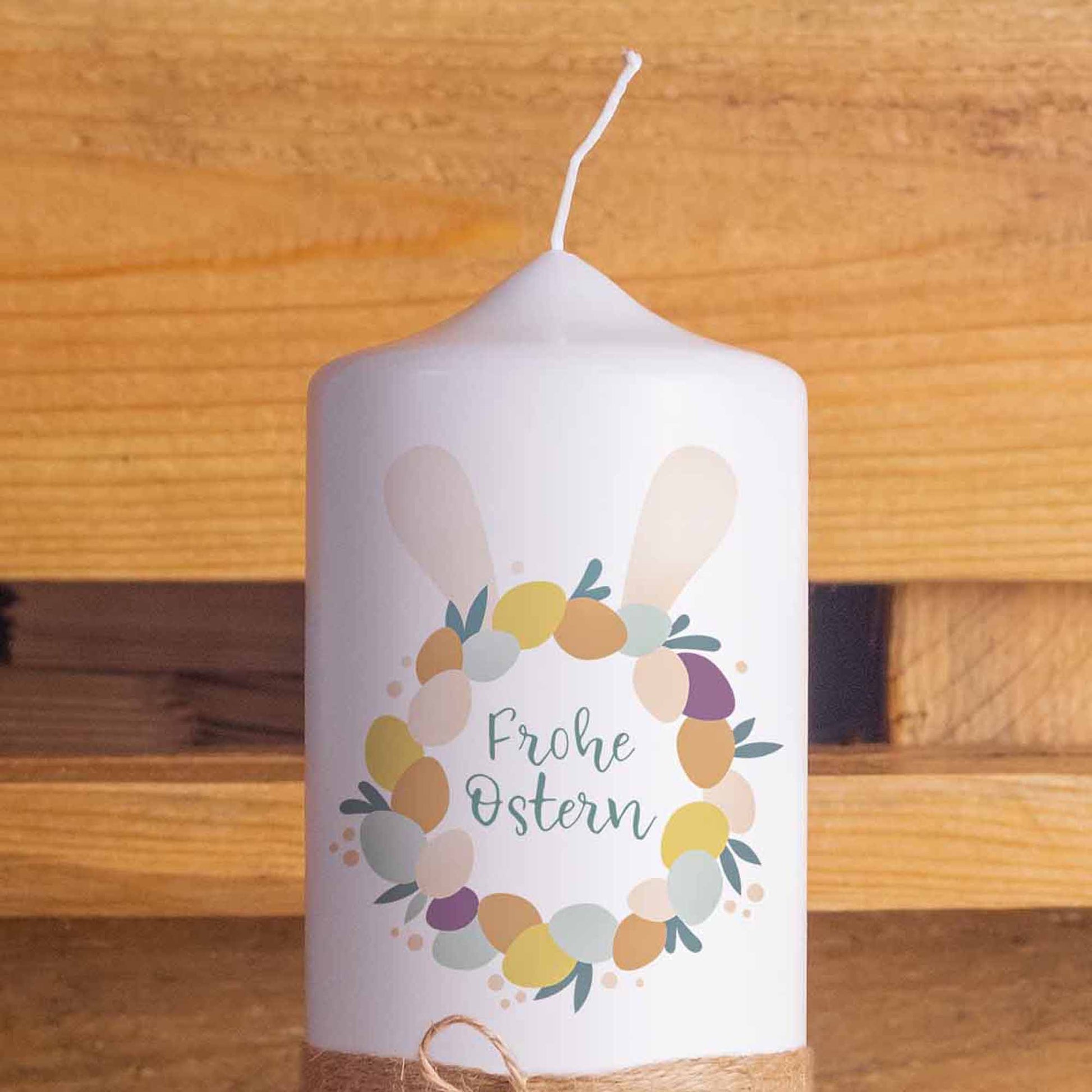 Osterkerze Natur | 20 cm | Geschenkidee | Ostern Hase | Frohe Ostern | Kaninchen