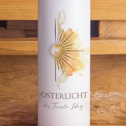 Osterkerze „Osterlicht“ personalisiert | Kerze mit Name oder ohne Personalisierung