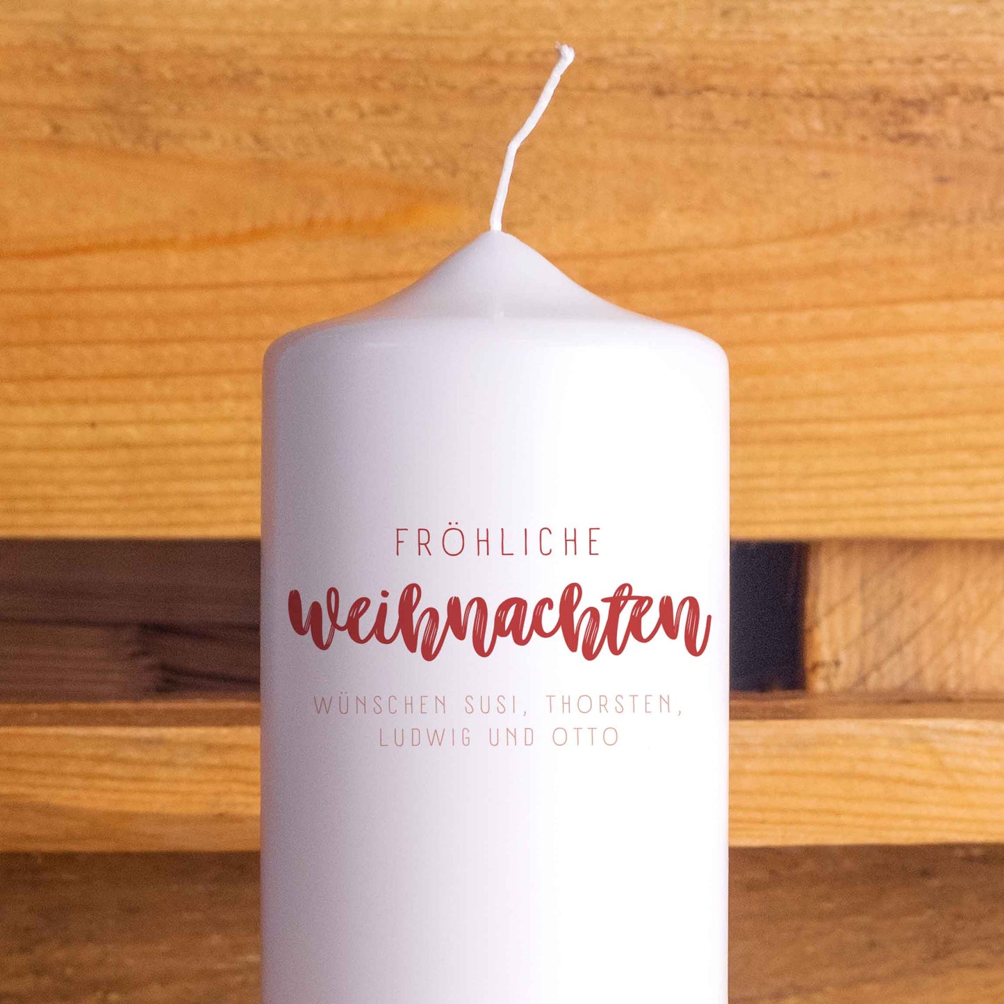 Weihnachtskerze Häuser | Personalisiert | Adventskerzen | 20 cm hoch | 7 cm Durchmesser | Weihnachten Kerzen | Advent