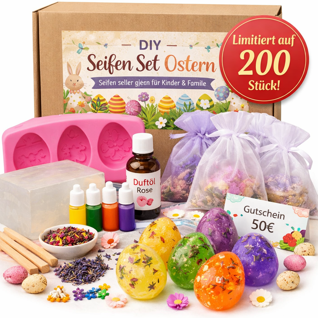 Kreatives Seifengießset Ostern
