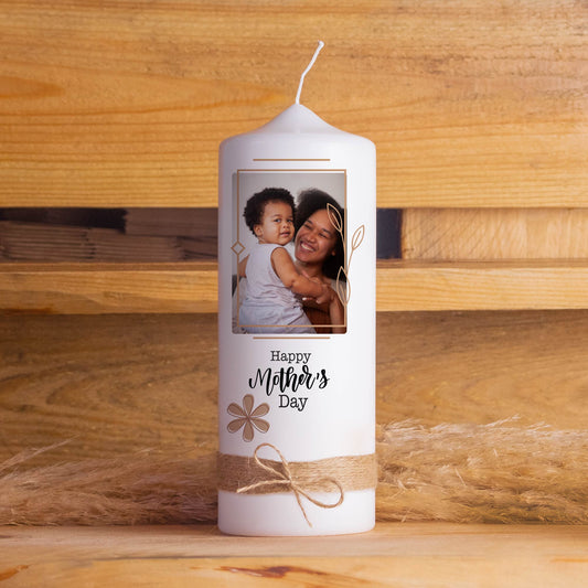 Personalisierte Fotokerze Muttertag 20cm