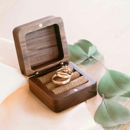 Ringbox Papierflieger | Ringschatulle Hochzeit | Personalisierte Ringkiste | Mr & Ms l Standesamt | Aufbewahrung l Trauung l Verlobung