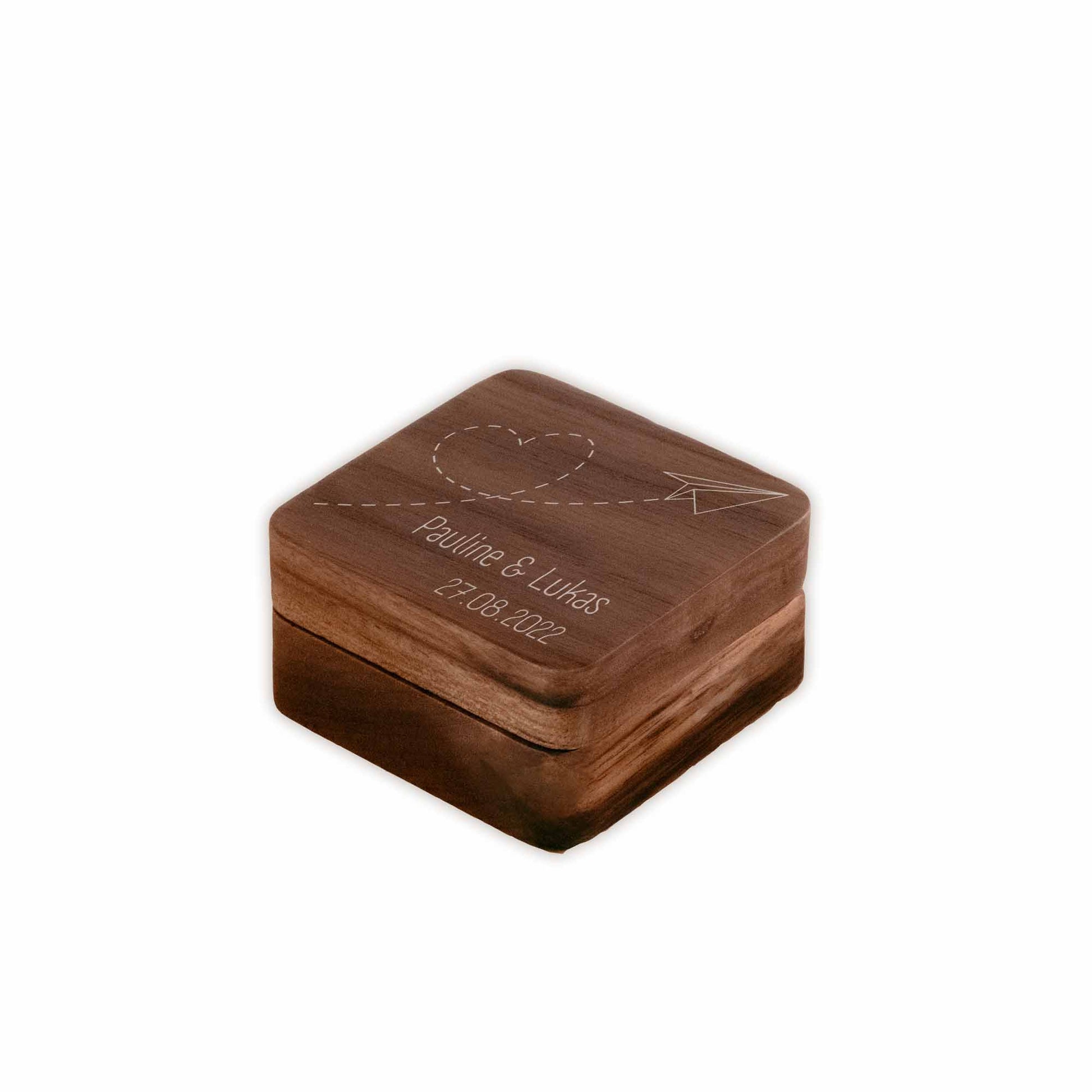 Ringbox Papierflieger | Ringschatulle Hochzeit | Personalisierte Ringkiste | Mr & Ms l Standesamt | Aufbewahrung l Trauung l Verlobung