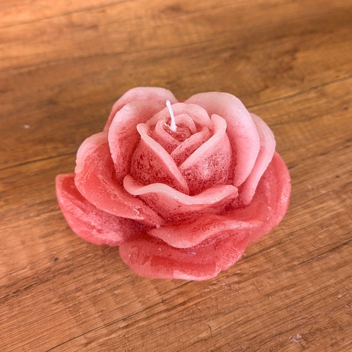 Handgemachte Rosenkerze | Dekokerze in Rosenform | verschiedene Farben