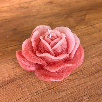 Handgemachte Rosenkerze |  Dekokerze in Rosenform | verschiedene Farben | Geschenk und Tischdeko