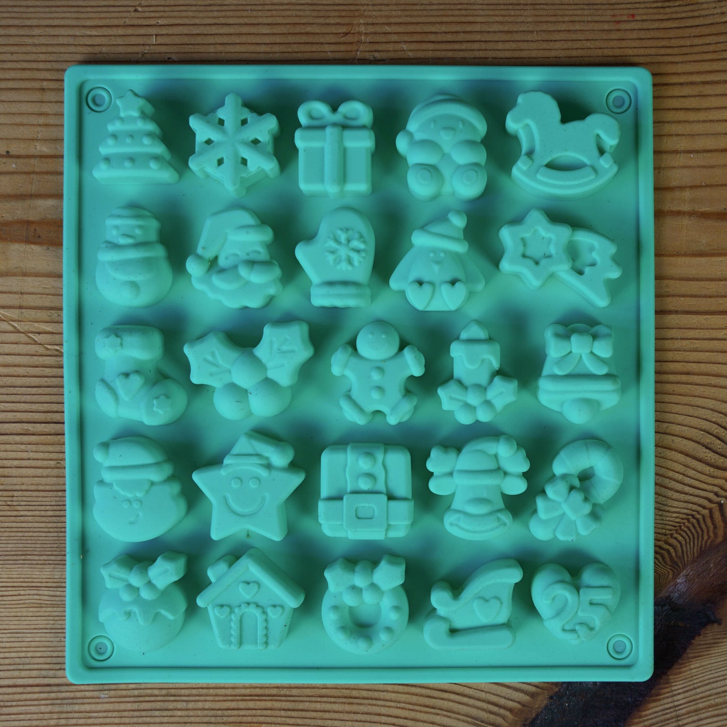 Seifengießform Weihnachten 25 Figuren