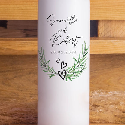 Hochzeitskerze | Schlicht | Personalisiert