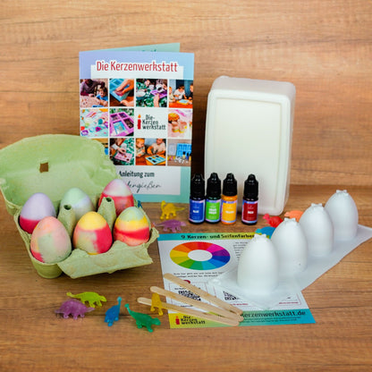 Seifosaurus DIY Seifen Set – Dino Seifen selber machen | 1 kg Ziegenmilchseife | Kreatives Bastelset für Kinder & Kindergeburtstag