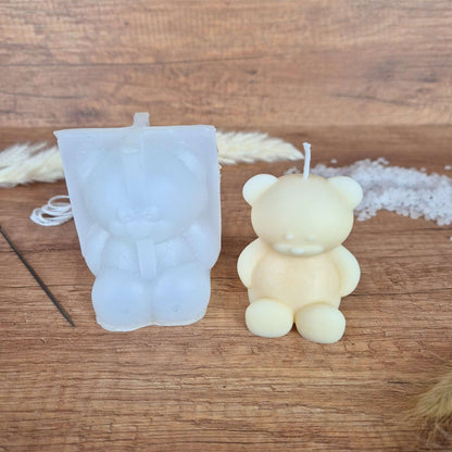 Silikon Gießform – Teddy | Perfekt für selbstgemachte Kerzen