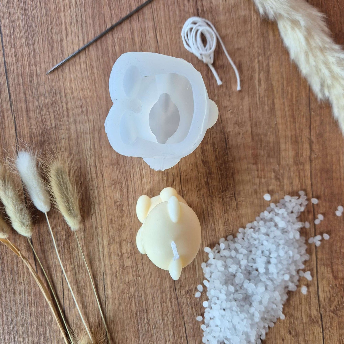 Silikon Gießform – Teddy | Perfekt für selbstgemachte Kerzen