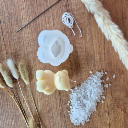 Silikon Gießform – Teddy | Perfekt für selbstgemachte Kerzen
