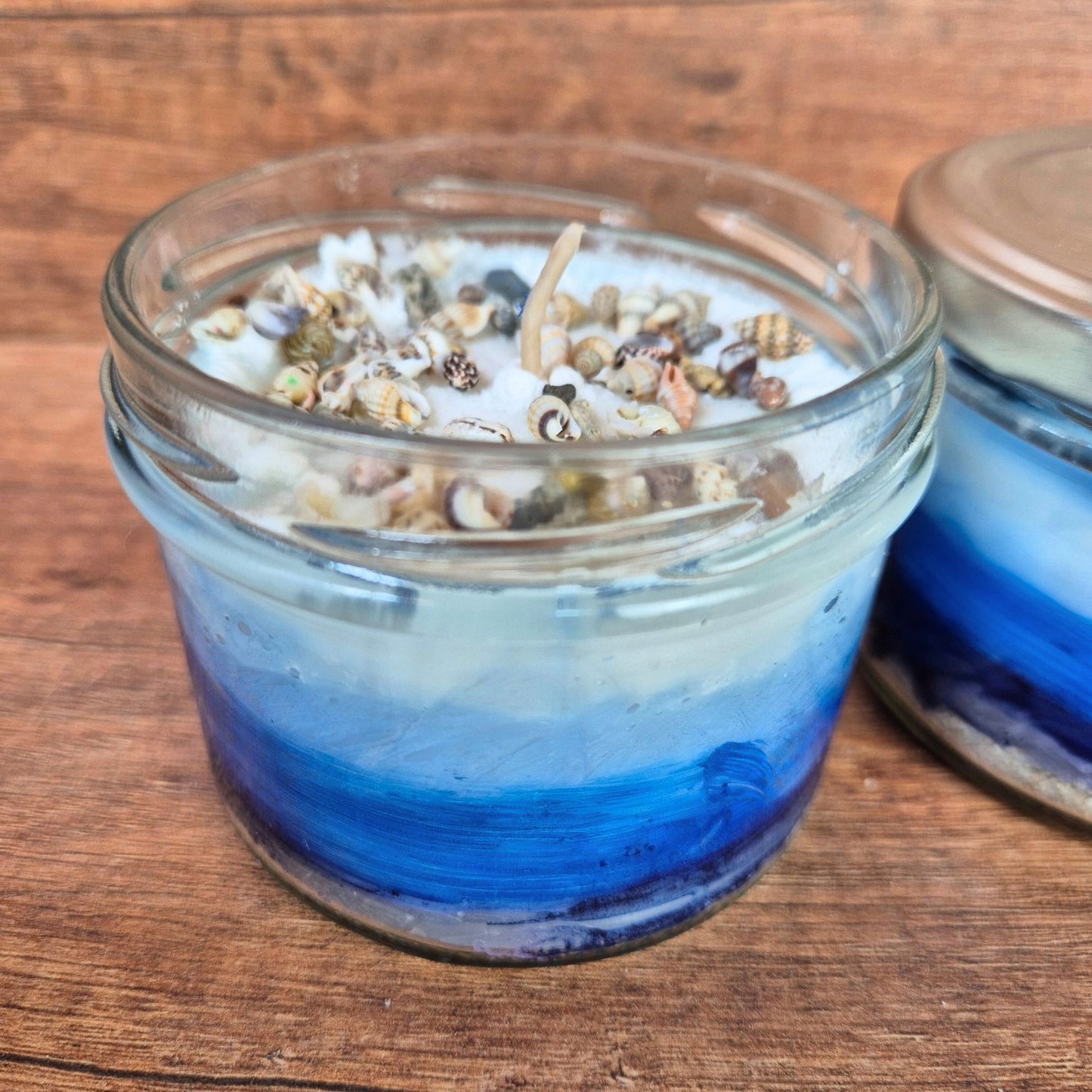 DIY-Set: Meer im Glas – Duftkerzen Bastelset mit Muscheln & Sommerduft