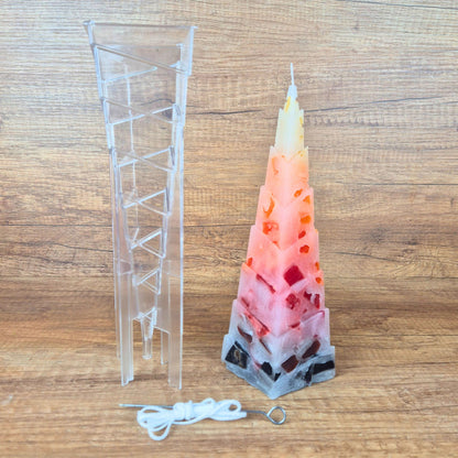 Kerzen Gießform - Stufenpyramide | Kerzenzubehör | Kerzen gießen | Kerzen selber machen