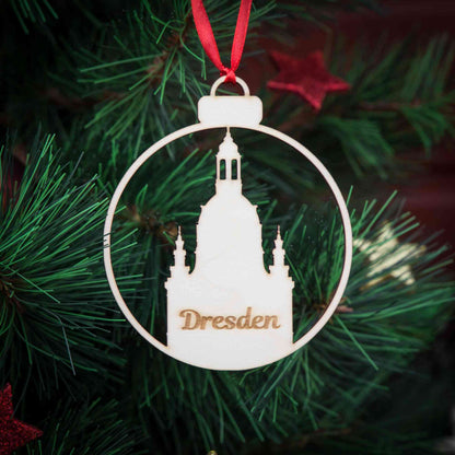 Personalisierte Weihnachtskugel Frauenkirche