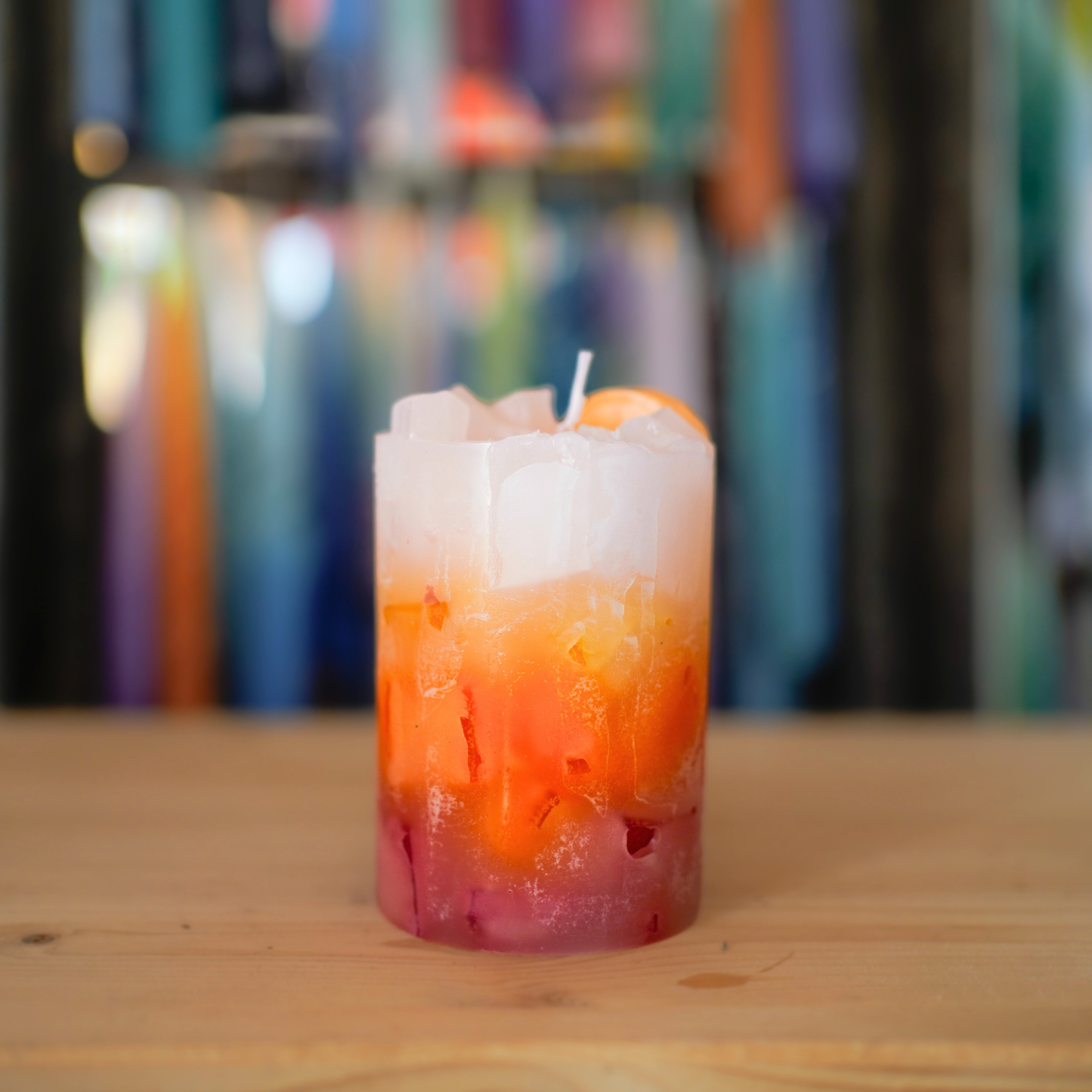 Cocktailkerzen Wachswürfel Tequila Sunrise