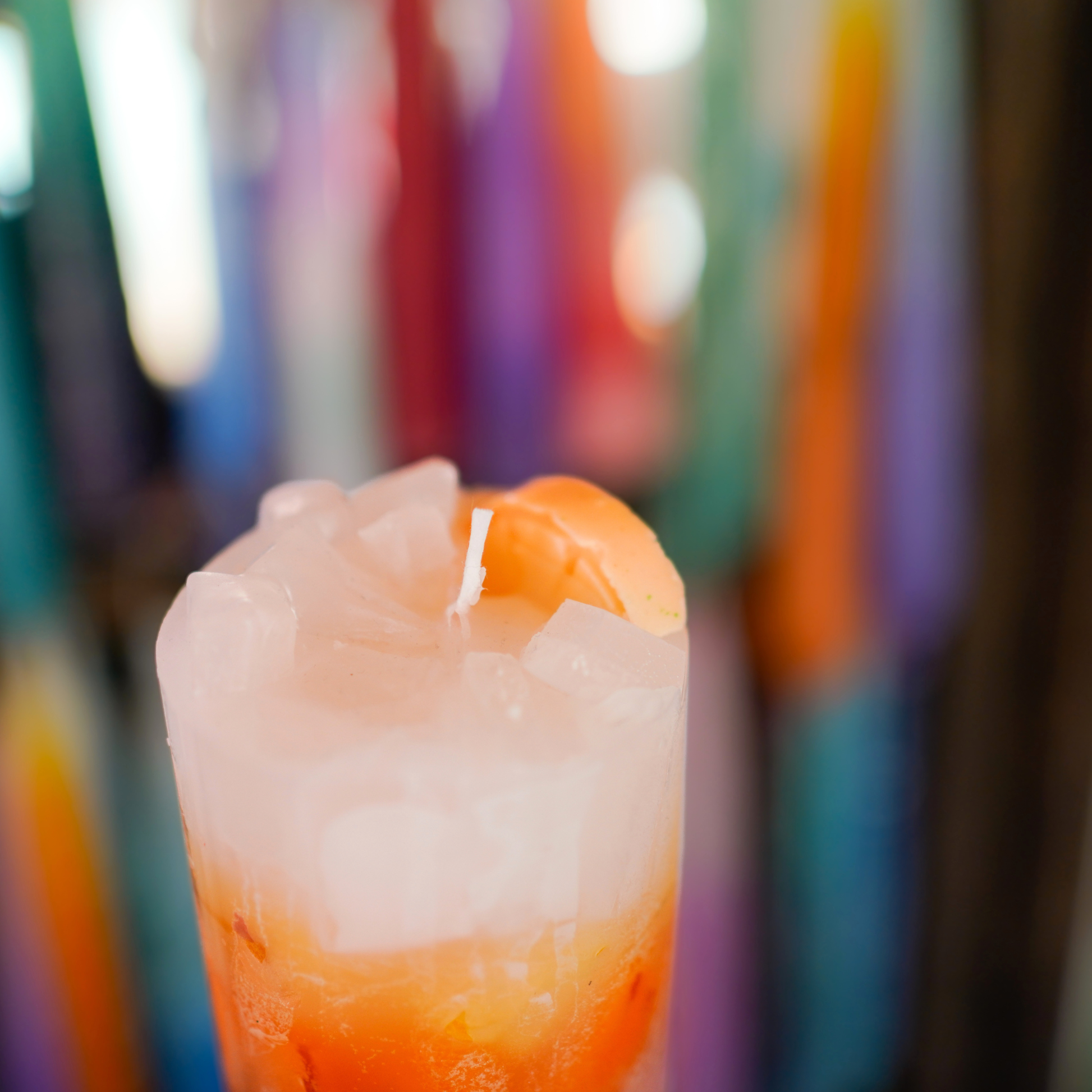Cocktailkerzen Wachswürfel Tequila Sunrise