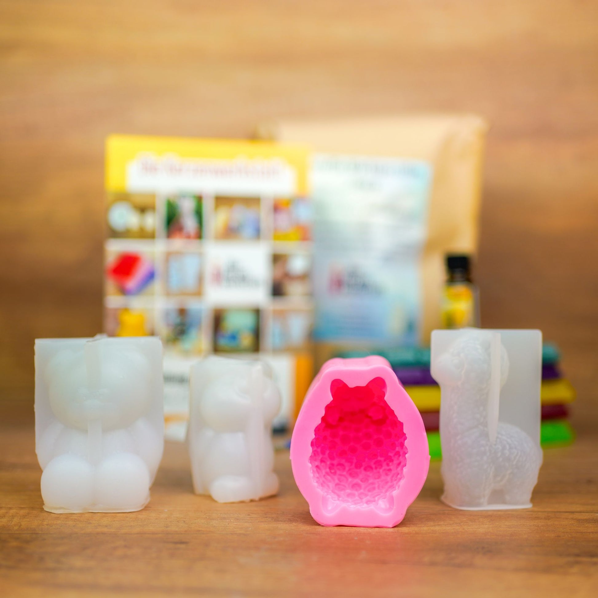 DIY Tierkerzen herstellen Silikonformen