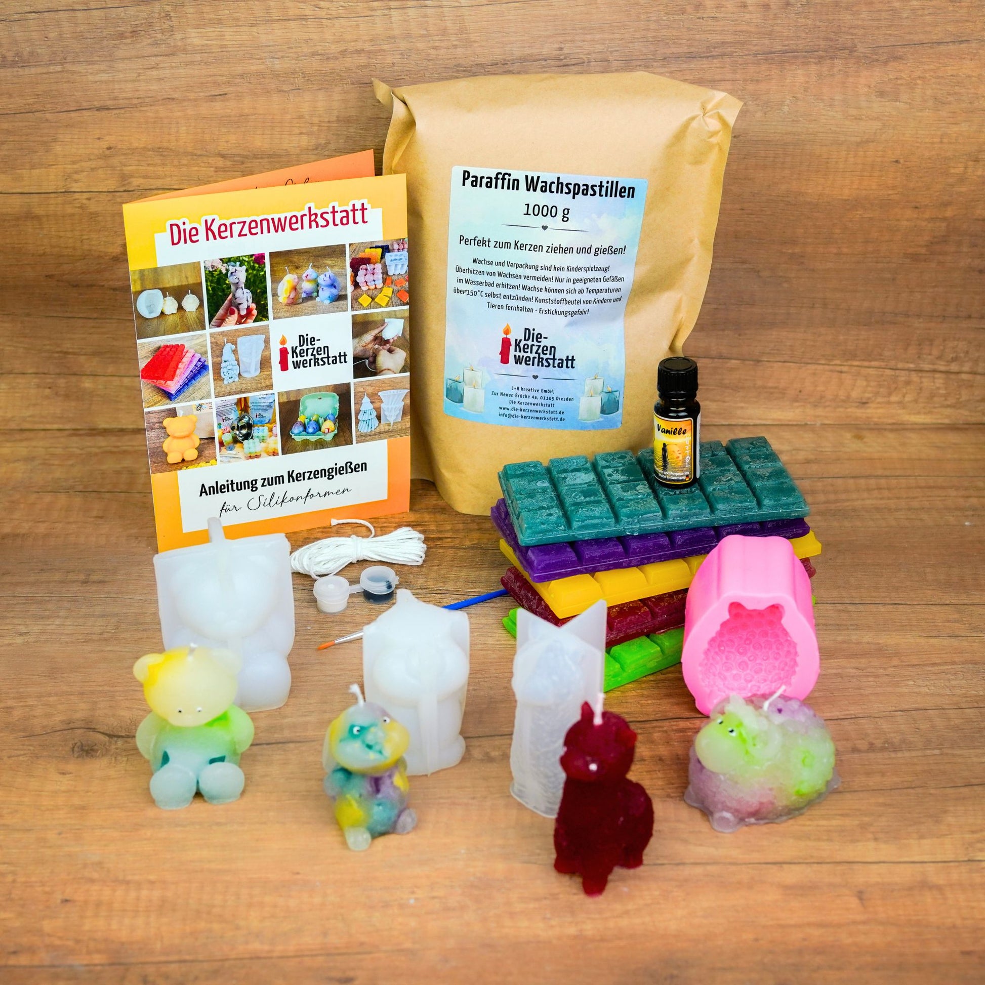 DIY Tierkerzen herstellen zu Hause mit Silikonformen