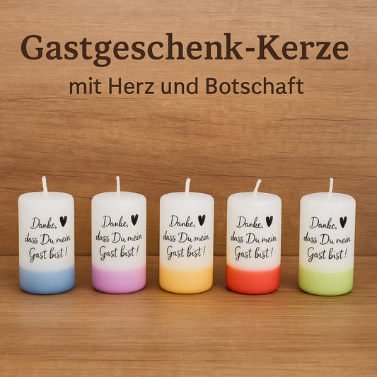 Personalisierte Gastkerzen 8x4cm