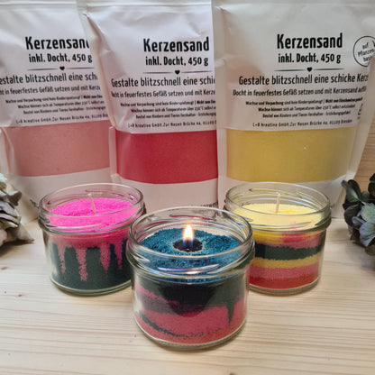 Praktisches Kerzensand-Set 450g